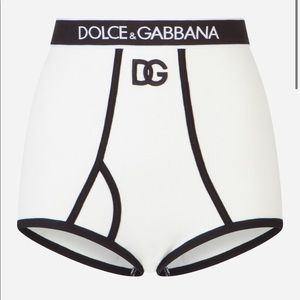 Jersey high-waisted panties with DG logo